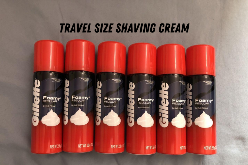 travel size shaving cream
