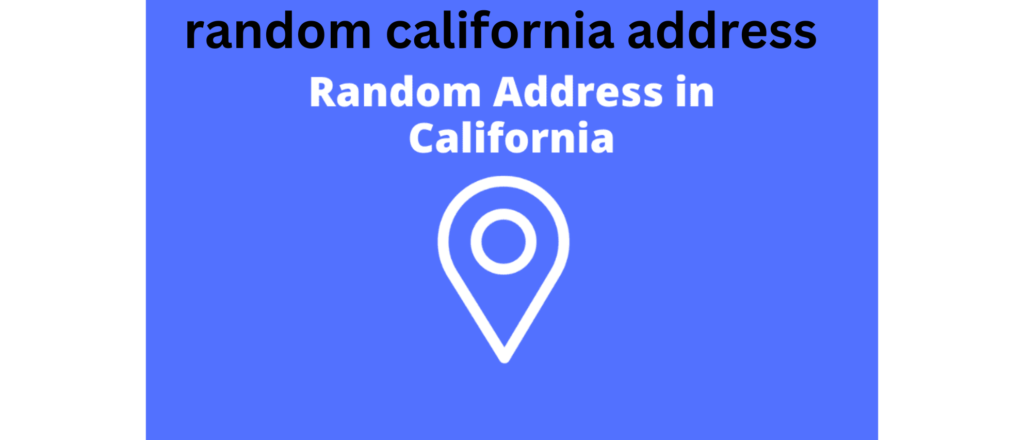 random california address